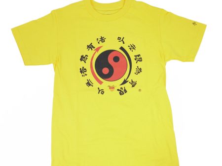 DGK X BRUCE LEE YIN YANG T-SHIRT GOLD on Sale