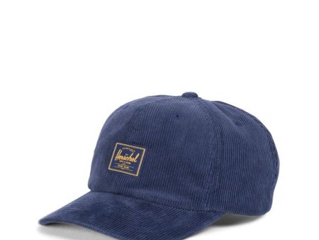 HERSCHEL SYLAS HAT NAVY   CORDUROY For Sale