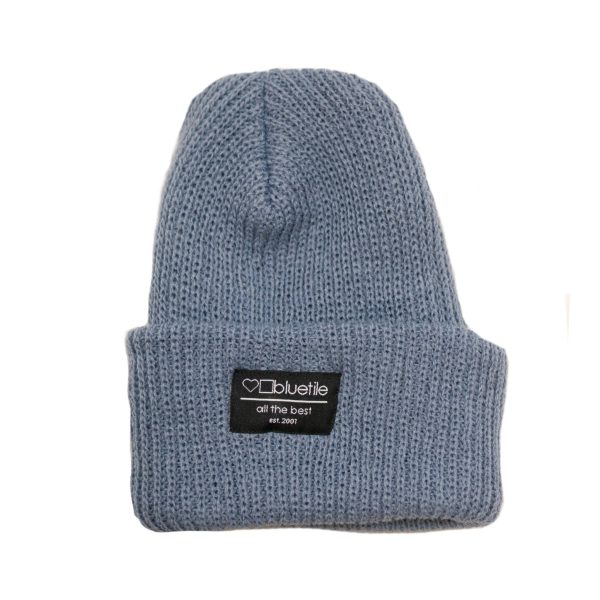 BLUETILE SURPLUS KNIT BEANIE LIGHT DENIM Discount