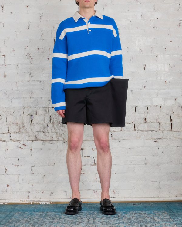 JW Anderson Side Panel Cotton Sateen Short Black Online Sale