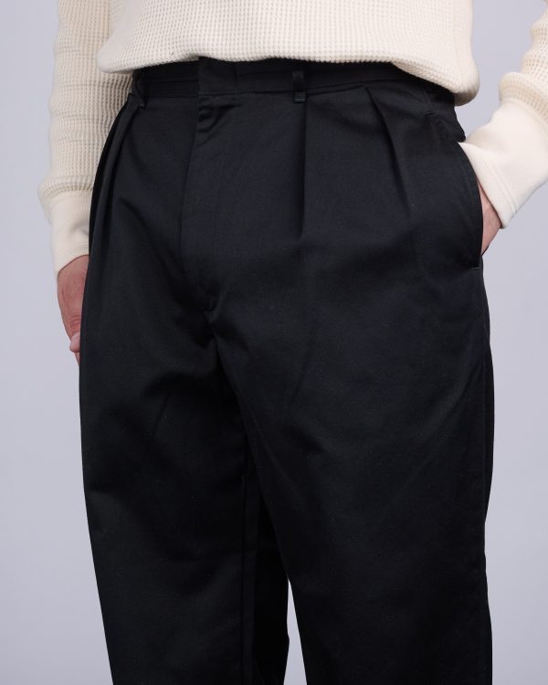 nanamica Double Pleat Hybrid Chino Pant Black Supply