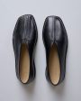 Lemaire Flat Piped Slipper Loafer Nappa Leather Black Online Sale