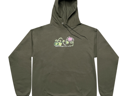 FROG SPLAT LOGO HOODIE OLIVE Fashion