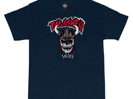 THRASHER X LOTTIES T-SHIRT NAVY Sale