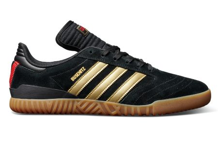 ADIDAS BUSENITZ INDOOR SUPER BLACK GOLD SCARLET Online