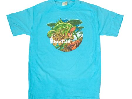 BLUETILE WILDERNESS BASS T-SHIRT FRESHWATER BLUE Online Hot Sale