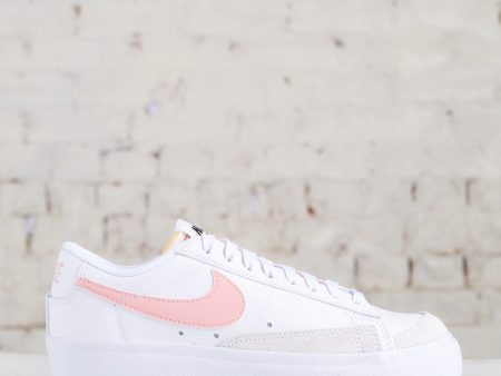 Nike Women s Blazer Low Platform White   Pink Glaze-Summit White-Black DJ0292-103 Online