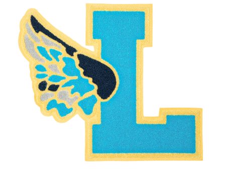 LARGE BLUE L WING PATCH on Sale