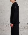 Rick Owens Moncler Round Neck Jumbo Sweater Black Hot on Sale