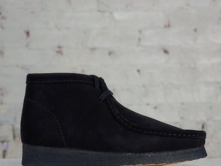 Clarks Men s Wallabee Boot Black Suede Online Hot Sale