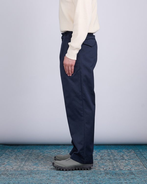 nanamica Double Pleat Hybrid Chino Pant Navy Supply