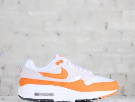 Nike Women s Air Max 1 Neutral Grey Safety Orange-White-Black on Sale