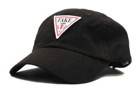 FAKE JUNK PATCH DAD HAT BLACK For Sale