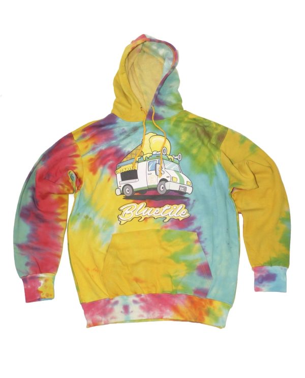 BLUETILE MUNCHIES DELIVERY TIEDYE HOODIE For Sale