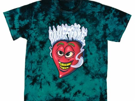 BLUETILE STONED HEART TIEDYE T-SHIRT GREEN on Sale