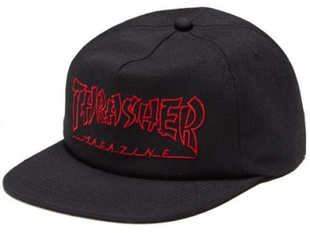 THRASHER CHINA BANKS SNAPBACK BLACK Cheap