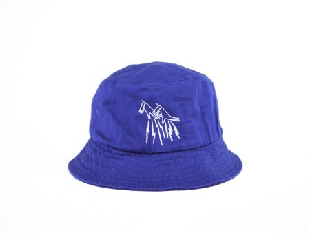 FAKE JUNK LOGO BUCKET HAT ROYAL Online