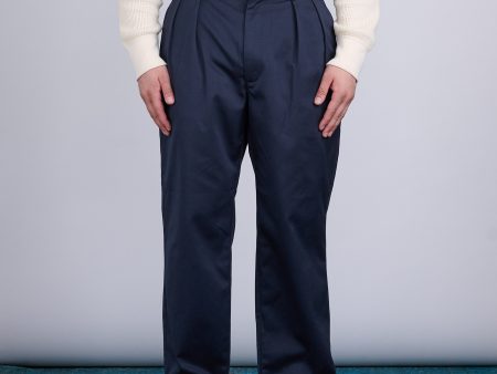 nanamica Double Pleat Hybrid Chino Pant Navy Supply