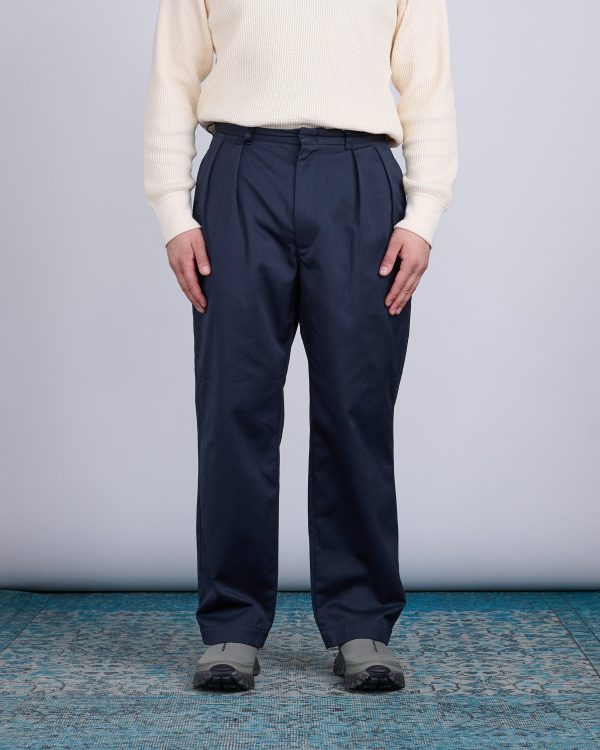 nanamica Double Pleat Hybrid Chino Pant Navy Supply