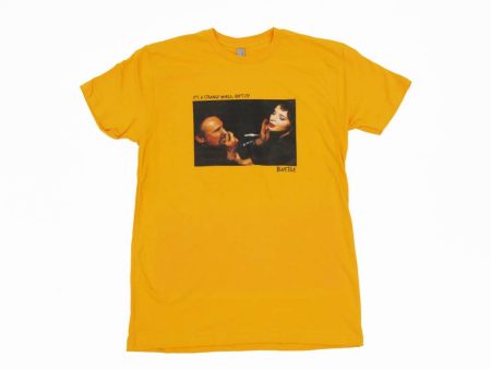 BLUETILE  STRANGE WORLD  T-SHIRT GOLD on Sale