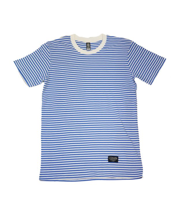 BLUETILE SURPLUS STRIPED TEE BLUE   WHITE For Cheap