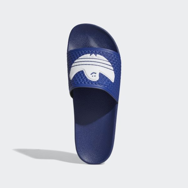 ADIDAS SHMOOFOIL SLIDE VICTORY BLUE   WHITE For Discount