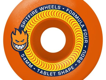 SPITFIRE FORMULA FOUR TABLETS 99D 54MM ORANGE Online now