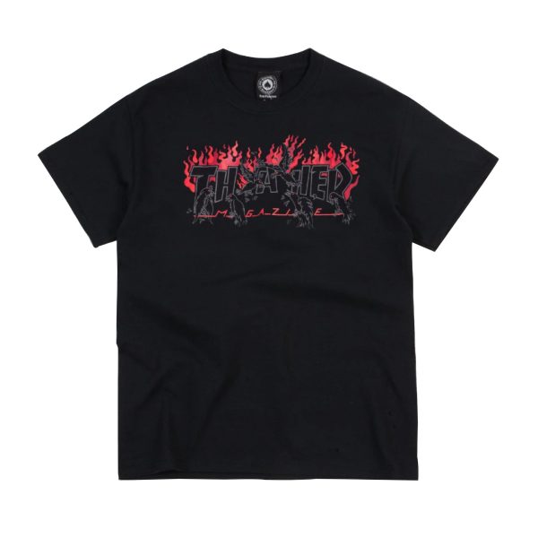 THRASHER CROW T-SHIRT BLACK For Discount