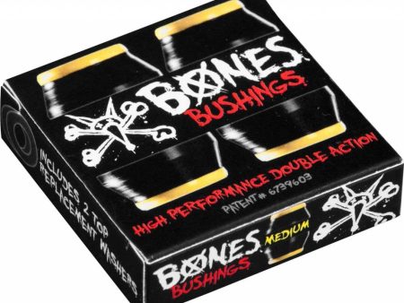 BONES HARDCORE BUSHINGS MEDIUM BLACK YELLOW Online Hot Sale