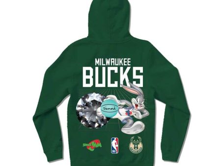 DIAMOND x SPACE JAM x BUCKS HOODIE Online now