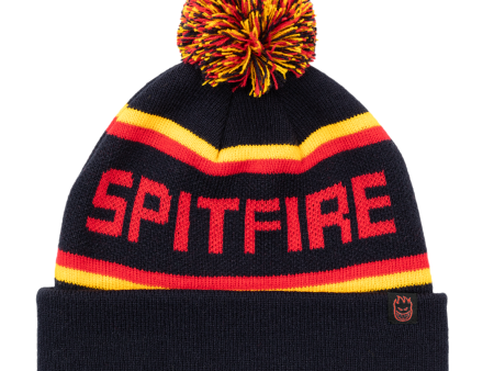 SPITFIRE POM CLASSIC 87  FILL BEANIE BLACK GOLD RED Hot on Sale