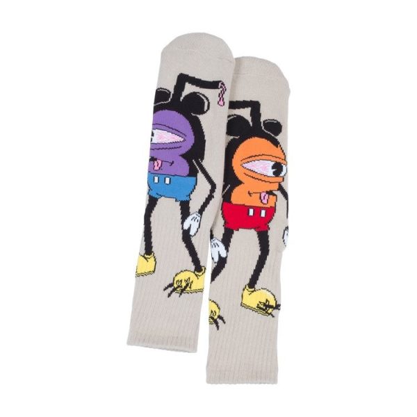 TOY MACHINE MOUSKETEER SOCKS TAN on Sale