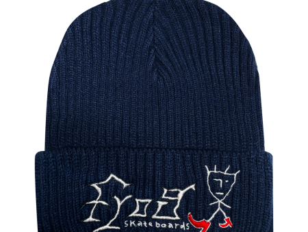 FROG KEEP WALKING BEANIE NAVY Online Hot Sale