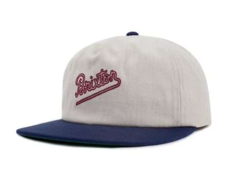 BRIXTON HAMMOND CAP CREAM   NAVY Discount