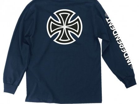 INDEPENDENT BAR CROSS LS NAVY Discount