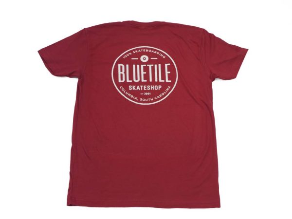 BLUETILE SINCE 2001 SHIRT - GARNET   WHITE For Sale