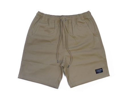 BLUETILE SURPLUS DRAWSTRING SHORT KHAKI For Discount