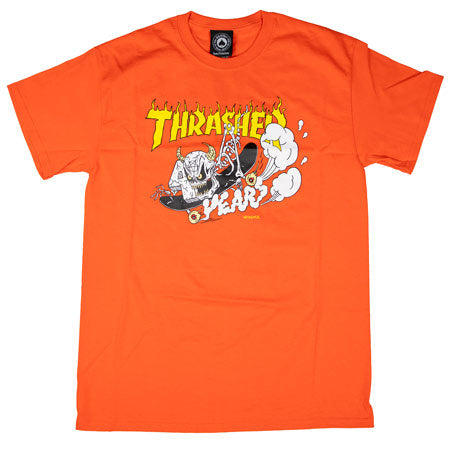 THRASHER 40 YEARS NECKFACE T-SHIRT ORANGE Supply