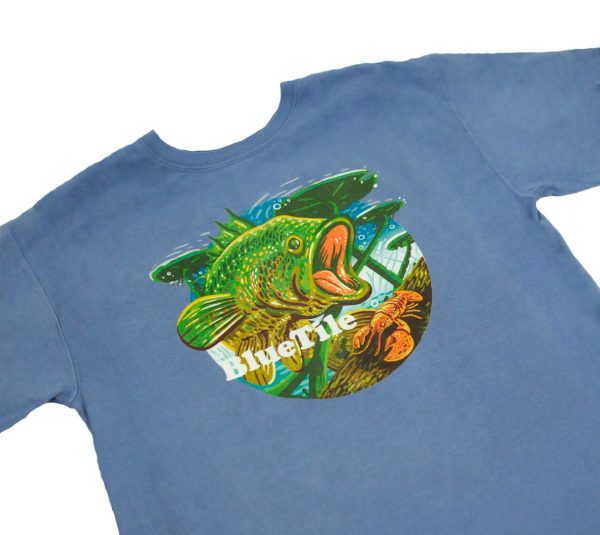 BLUETILE WILDERNESS BASS T-SHIRT FORTE BLUE on Sale