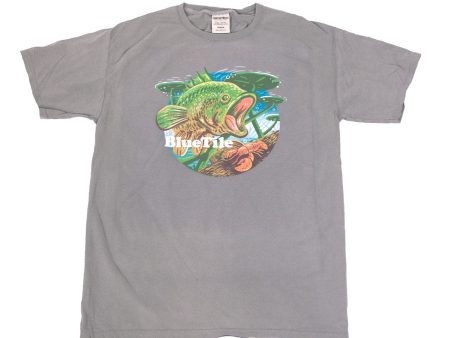 BLUETILE WILDERNESS BASS T-SHIRT CONCRETE Cheap