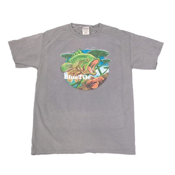 BLUETILE WILDERNESS BASS T-SHIRT CONCRETE Cheap