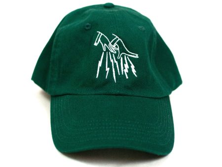 FAKE JUNK LOGO DAD HAT GREEN Cheap