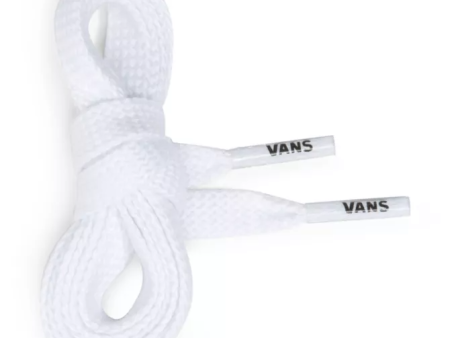 VANS 36  FLAT LACES WHITE For Cheap