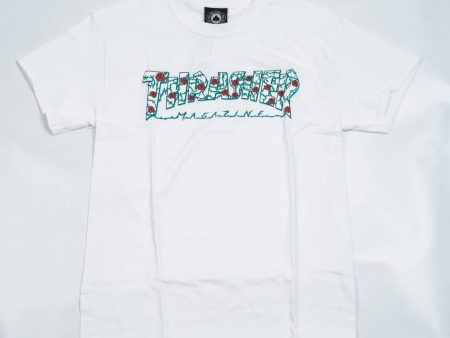 THRASHER MAGAZINE ROSES LOGO T-SHIRT WHITE Supply