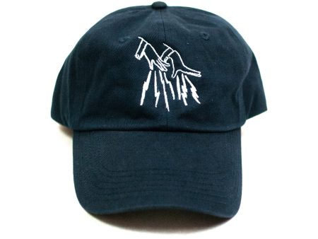 FAKE JUNK LOGO DAD HAT NAVY For Sale