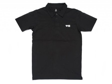 BLUETILE SURPLUS LOVE BLUETILE POLO BLACK   WHITE For Sale