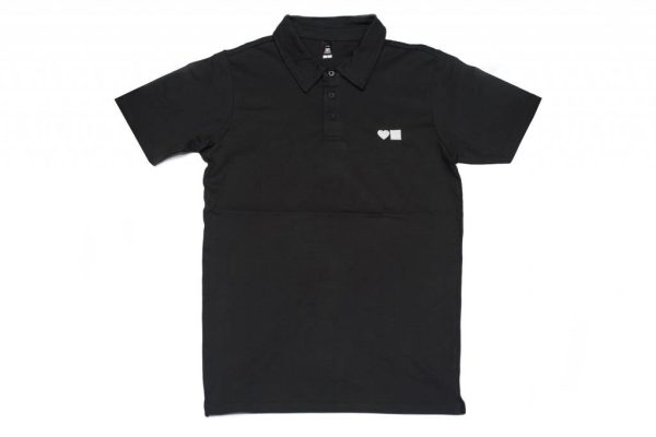 BLUETILE SURPLUS LOVE BLUETILE POLO BLACK   WHITE For Sale