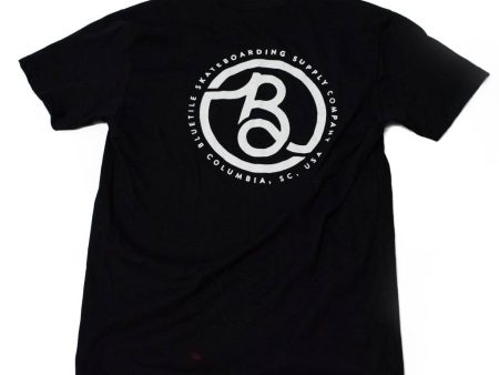 BLUETILE SUPPLY CO T-SHIRT BLACK   WHITE For Cheap