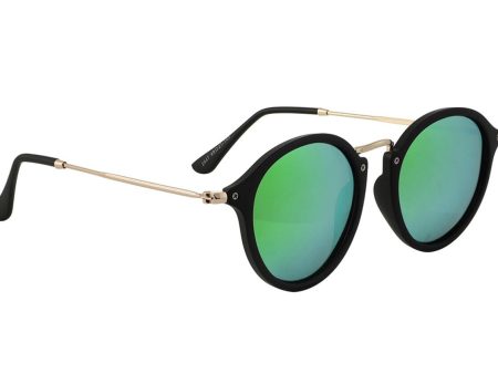 GLASSY SUNHATERS KLEIN POLARIZED BLACK GREEN MIRROR Hot on Sale