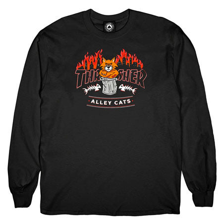 THRASHER ALLEY CATS LONG SLEEVE BLACK Online now